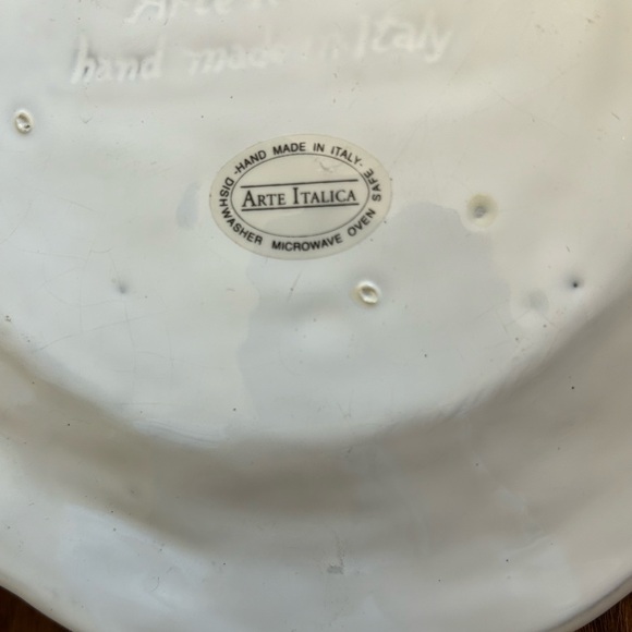 ARTE ITALICA DINNERWARE (BELLA BIANCA) salad and dinner plate set - Picture 3 of 4